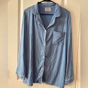 In My Sundays Blue Pajamas with White Trim